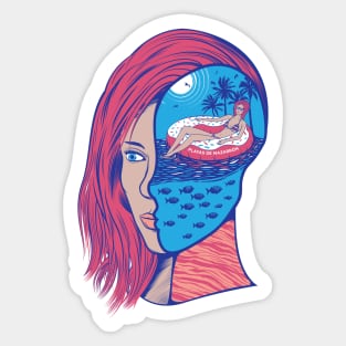 Thinking about Mazarron Summer V01 Sticker